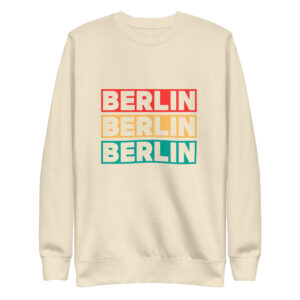 Berlin Sweatshirt: Unisex Retro City Crewneck