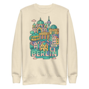 Berlin Landmarks Sweatshirt: Unisex City Travel Graphic Pullover